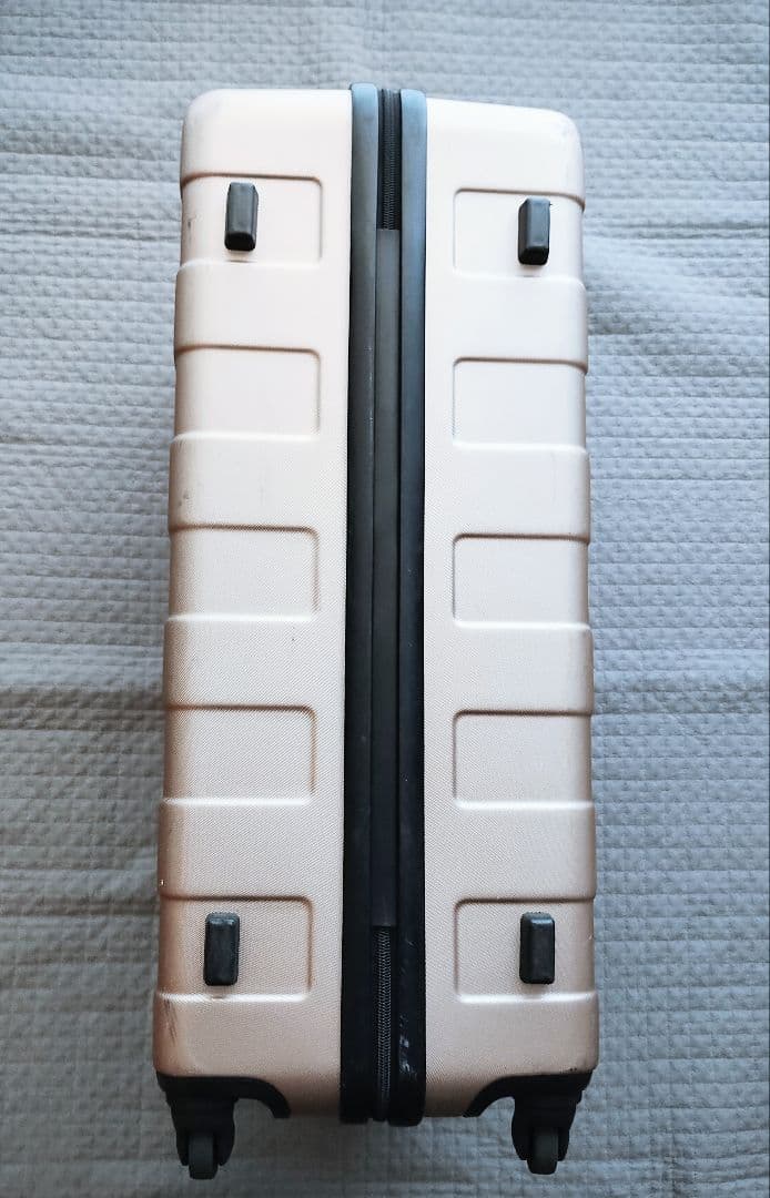 無印良品 MUJI バーを自由に調節できるハードキャリーケース 75L ベージュ