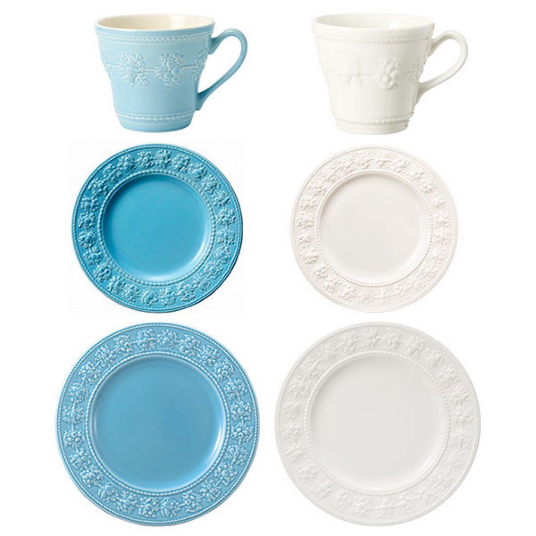  プレートマグカップ6点セット ブルー（新品未使用）