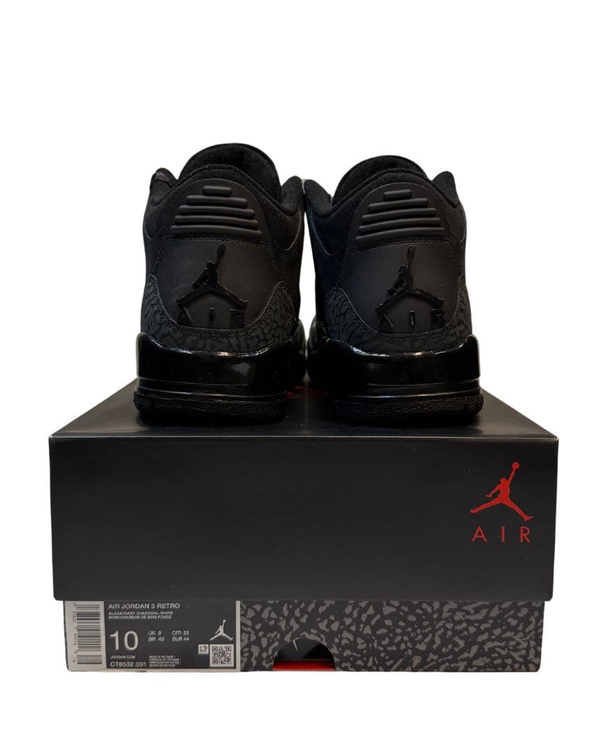 Air Jordan 3 Black Cat 28cm 【国内正規品】黒タグ有