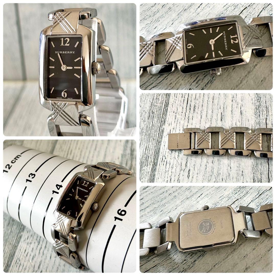 【希少】BURBERRY バーバリー 腕時計 BU4210 スクエア調 黒