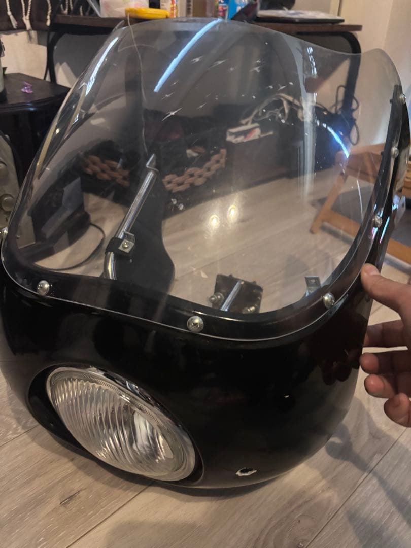 SR400 ペイトンプレイス　ハーフカウル