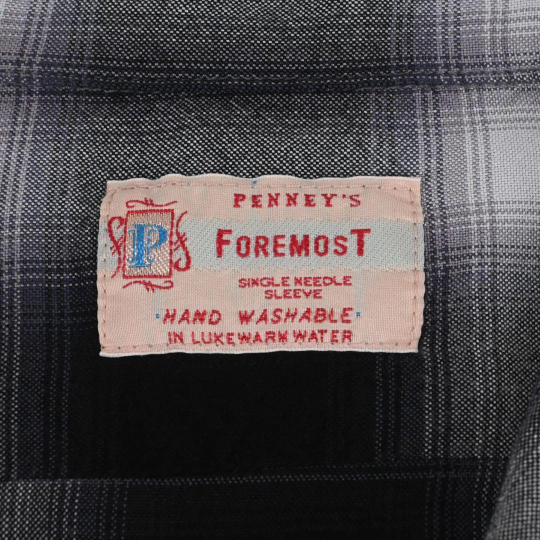 トップス FOREMOST SHADOW PLAID LAYON SHIRT M
