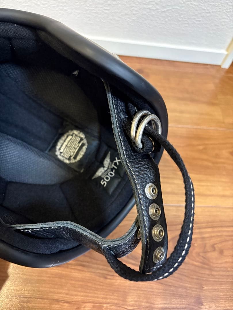 【TT&CO 500TX】マットブラック ヘルメット