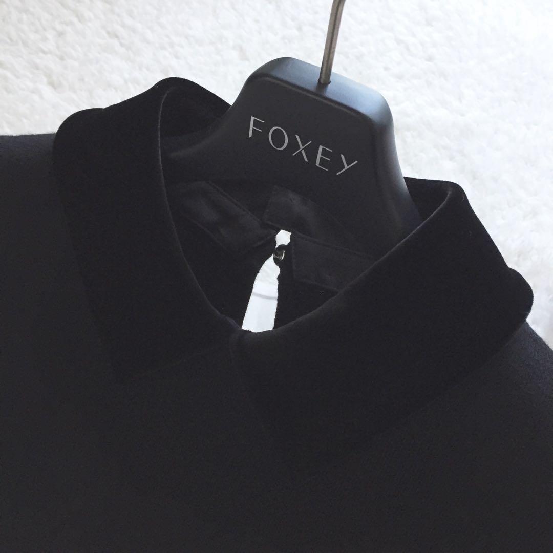 ◎出品2月10日まで◎フォクシー　ニット　襟付き　ベロア