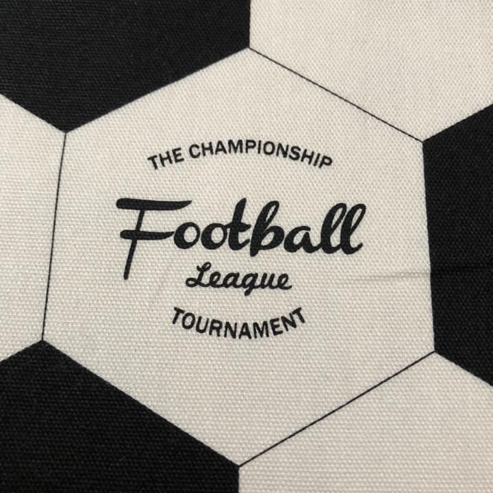 【ハンドメイド】サッカーボール柄 入園準備グッズ