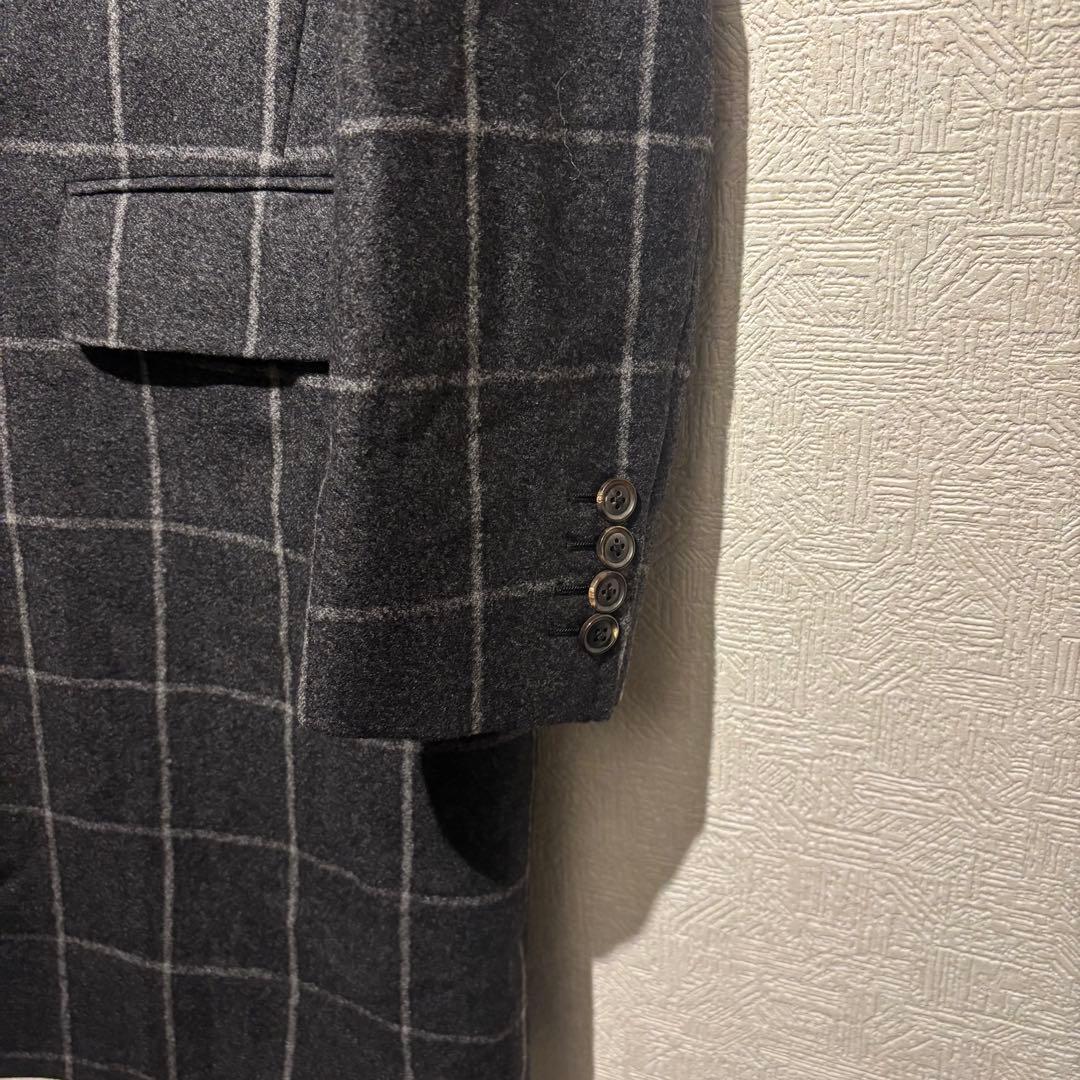 jet cruise azabu tailor グレーチェック チェスターコート