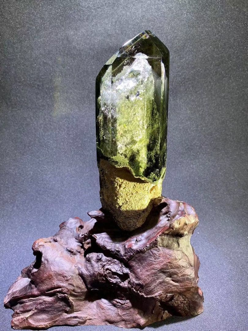 ⭐︎【天然】グリーン ガーデン クォーツ 置物 676g