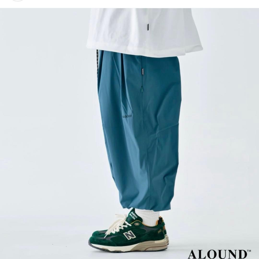 ALOUND NYLON PANTS グリーン　XL