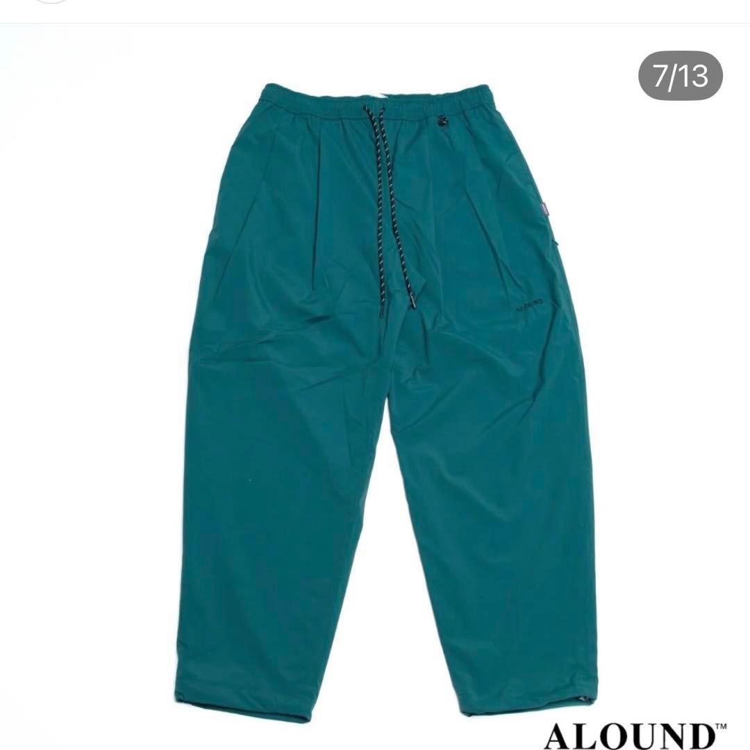 ALOUND NYLON PANTS グリーン　XL