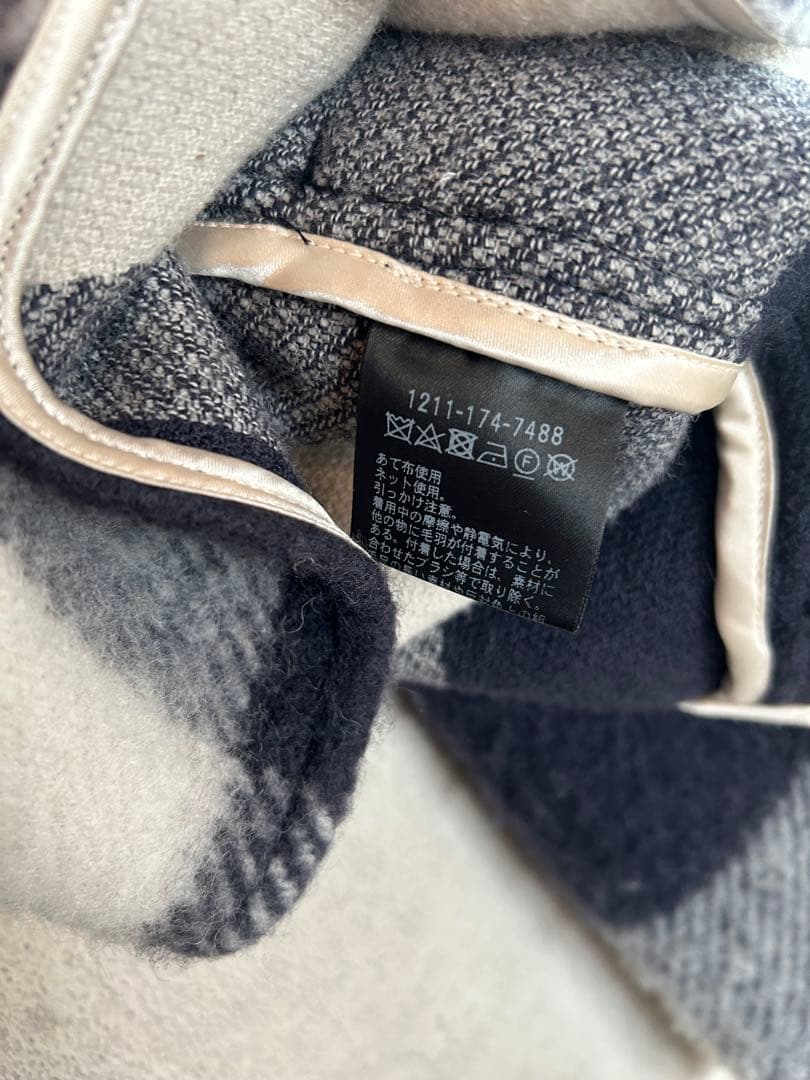 H BEAUTY&YOUTH BIG CHECK CPO JACKET サイズM