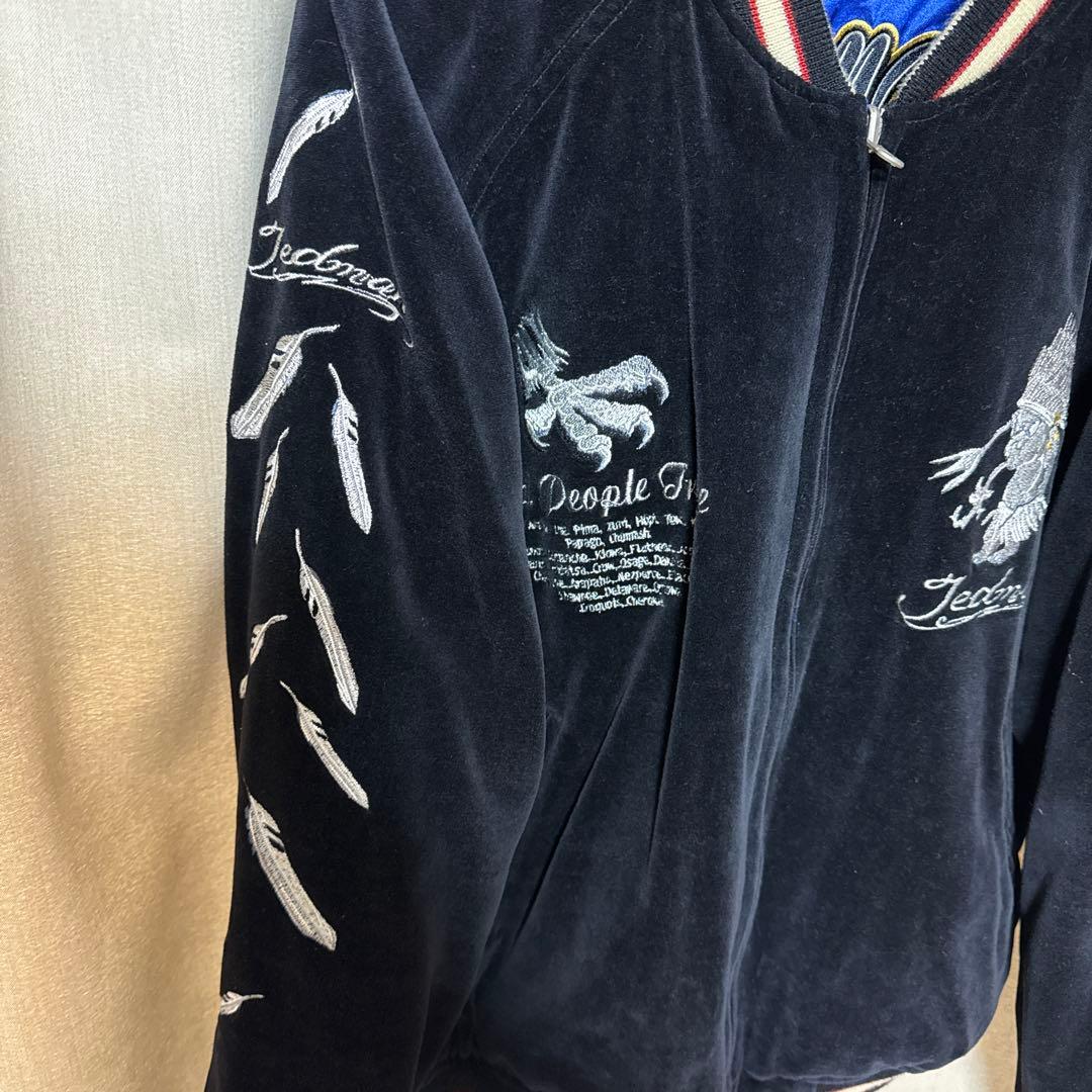 テッドマン スカジャン 限定品 リバーシブル 別珍　　42XL