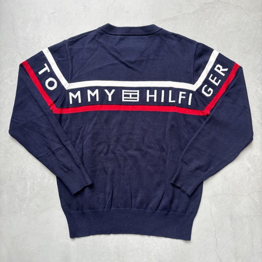 トミーヒルフィガーゴルフ ニットセーター ロゴ L