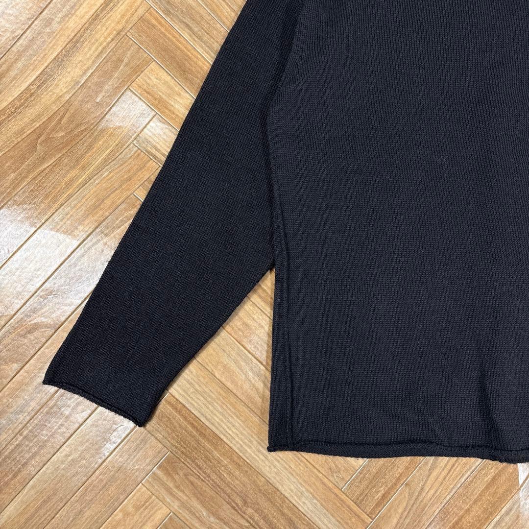 VAN DER STRAETE ペルー製カーディガン アルパカ×ウール ブラック