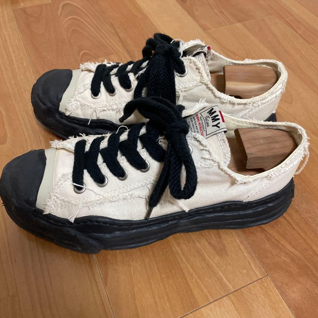 ミハラヤスヒロ スニーカー ハンク ロー ダメージ加工