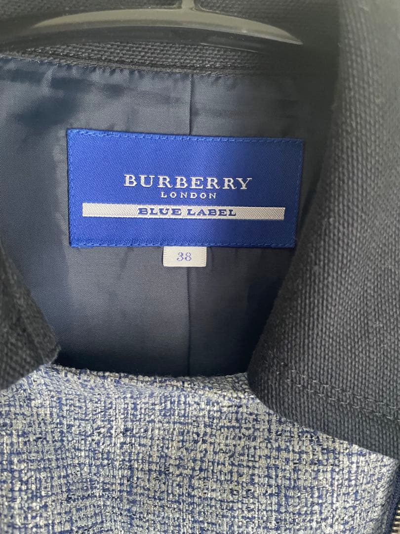 美品　BURBERRY BLUE LABEL ライダースジャケット 38