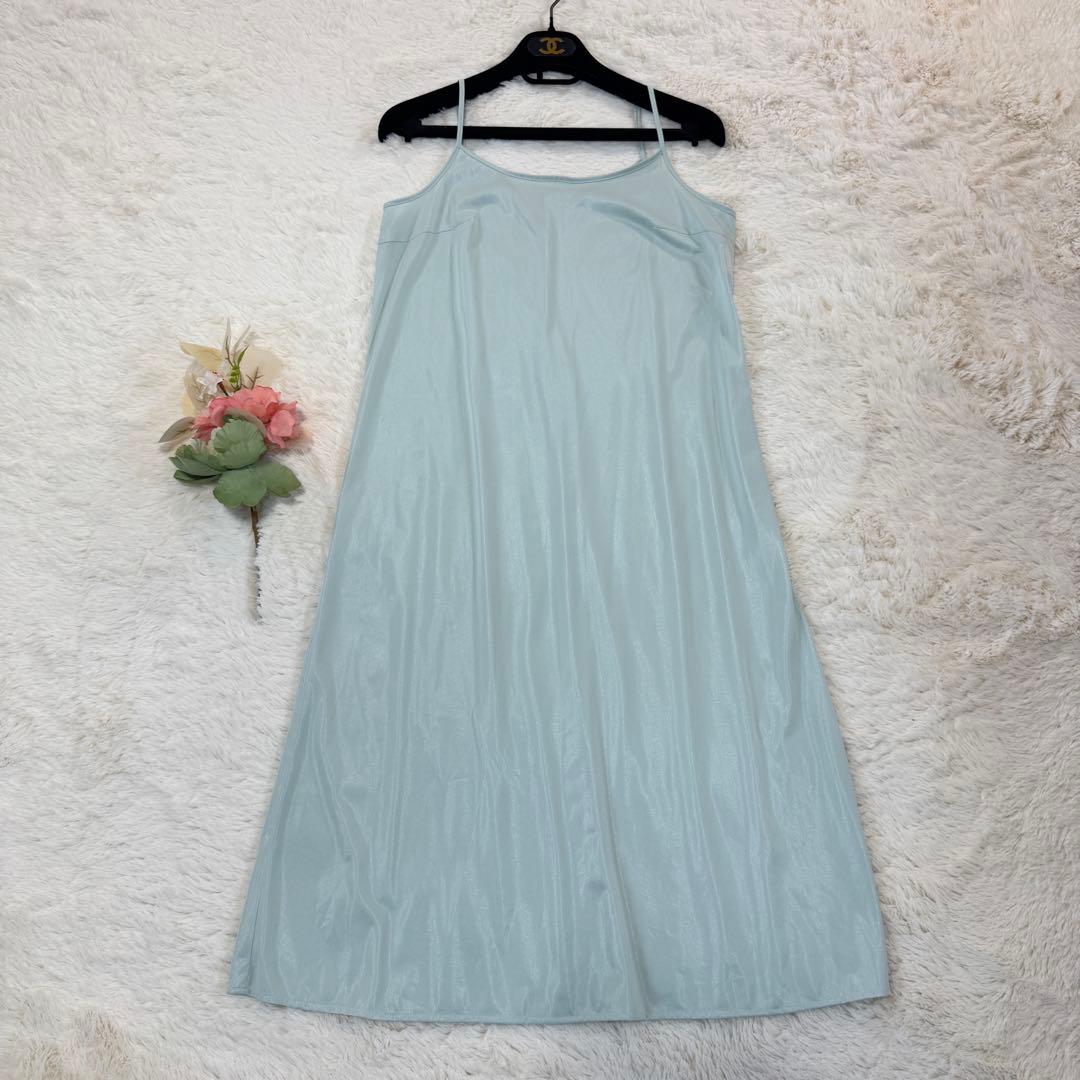 美品 ANAYI 淡い グリーン ロングワンピース 現行 36 Sサイズ ベルト