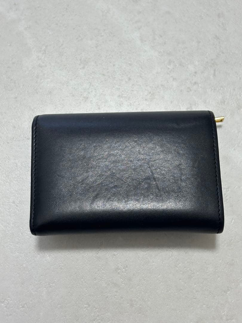 LOEWE 三つ折り財布　ぺブル バーティカル ウォレット スモール