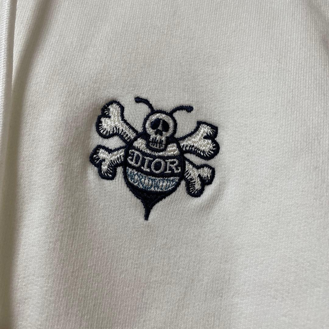 Dior フード付きパーカー 裏起毛 ホワイト