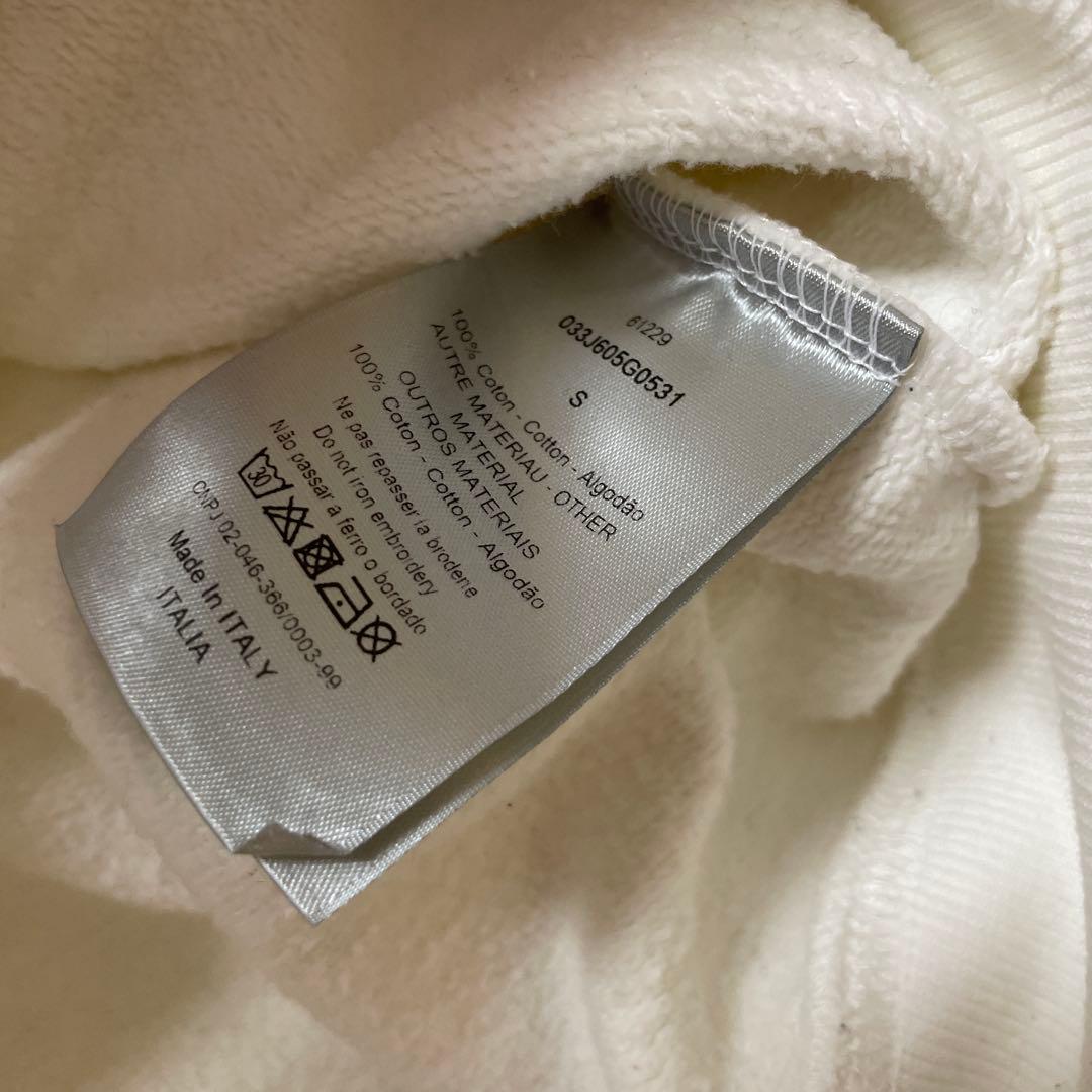 Dior フード付きパーカー 裏起毛 ホワイト