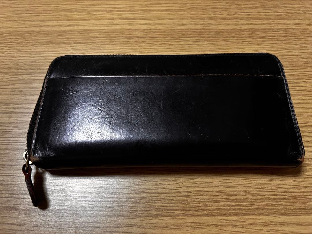GANZO 黒 レザー 長財布