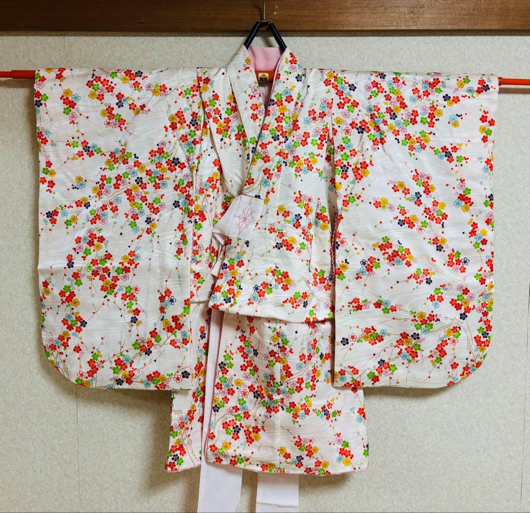 千總　着物　女の子　花柄着物　帯　小物類セット
