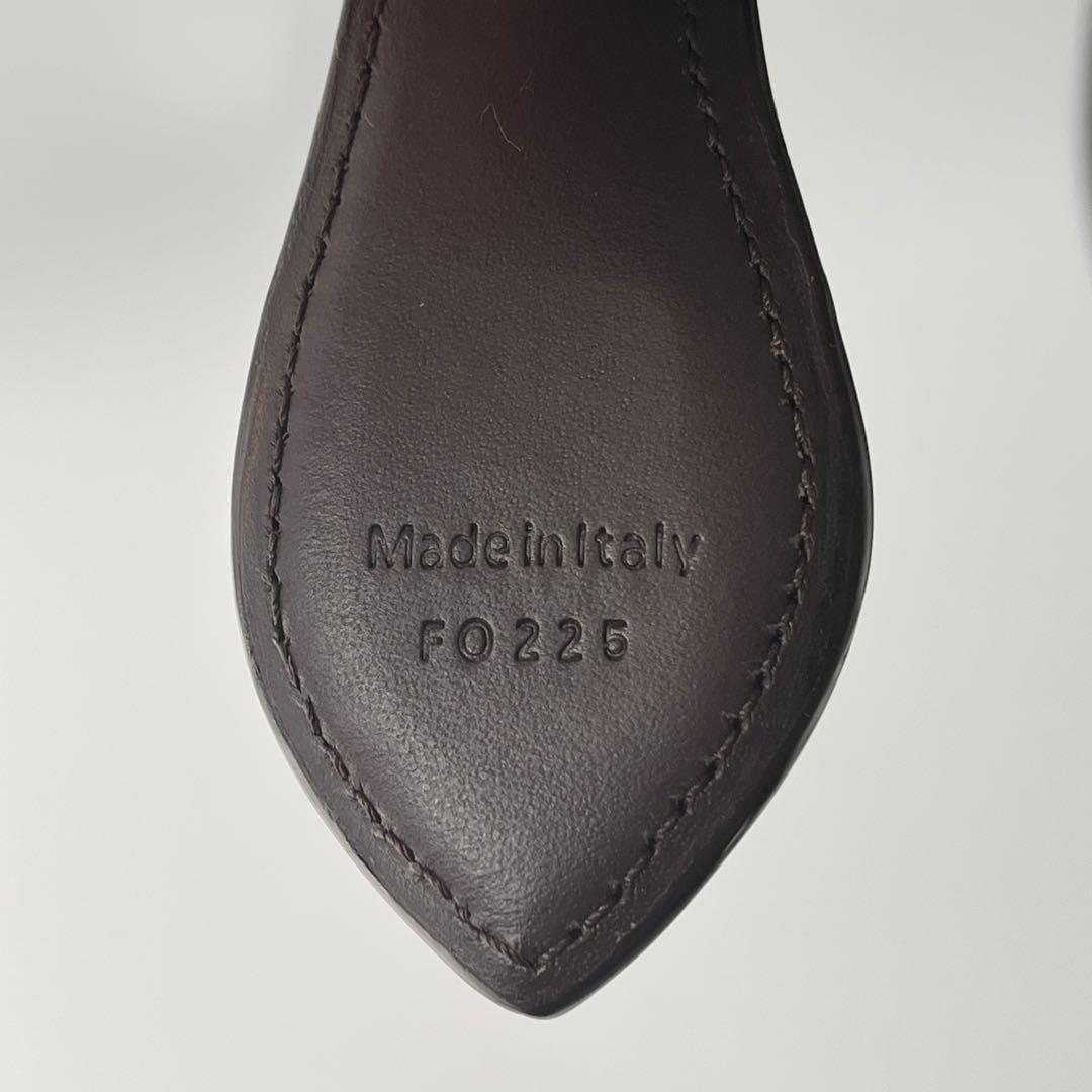 ベルルッティ　マネークリップ　カリグラフィー　レザー　茶色　ブラウン　メンズ