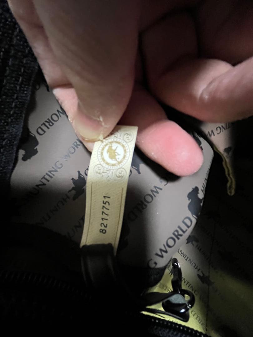 【純正ショルダーストラップ付き】ハンティングワールド ボストンバッグ 黒