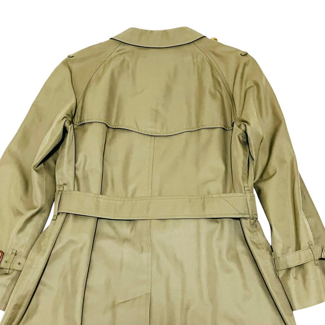 90's 美品✨バーバリーズ ステンカラーコート　ノバチェック　玉虫色　白タグ