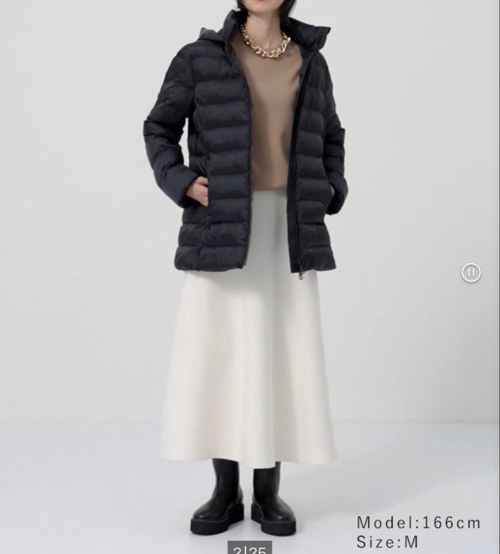 【PLST】リモンクパデッドハーフコート BLACK S