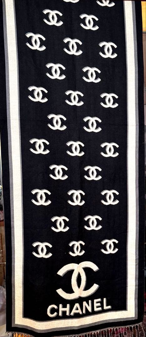 (未使用) CHANEL シャネル 大判 ストール マフラー