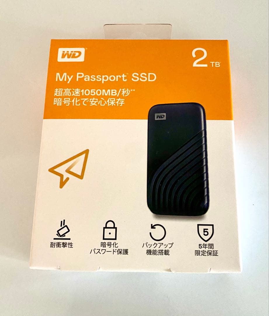 【未使用未開封】WD My Passport SSD ポータブル 外付け 2TB