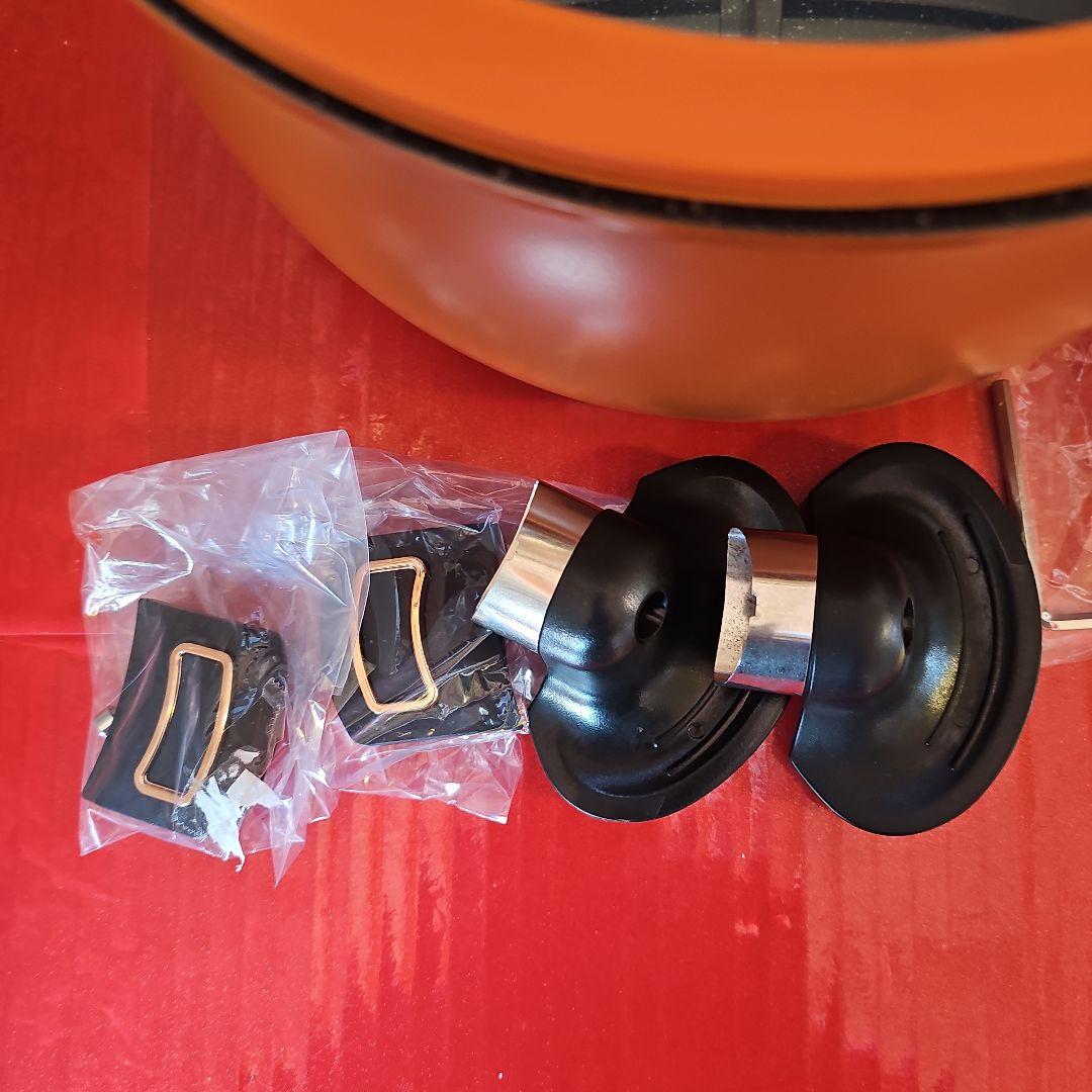 オレンジ ノンスティック 両手圧力鍋セット２個組