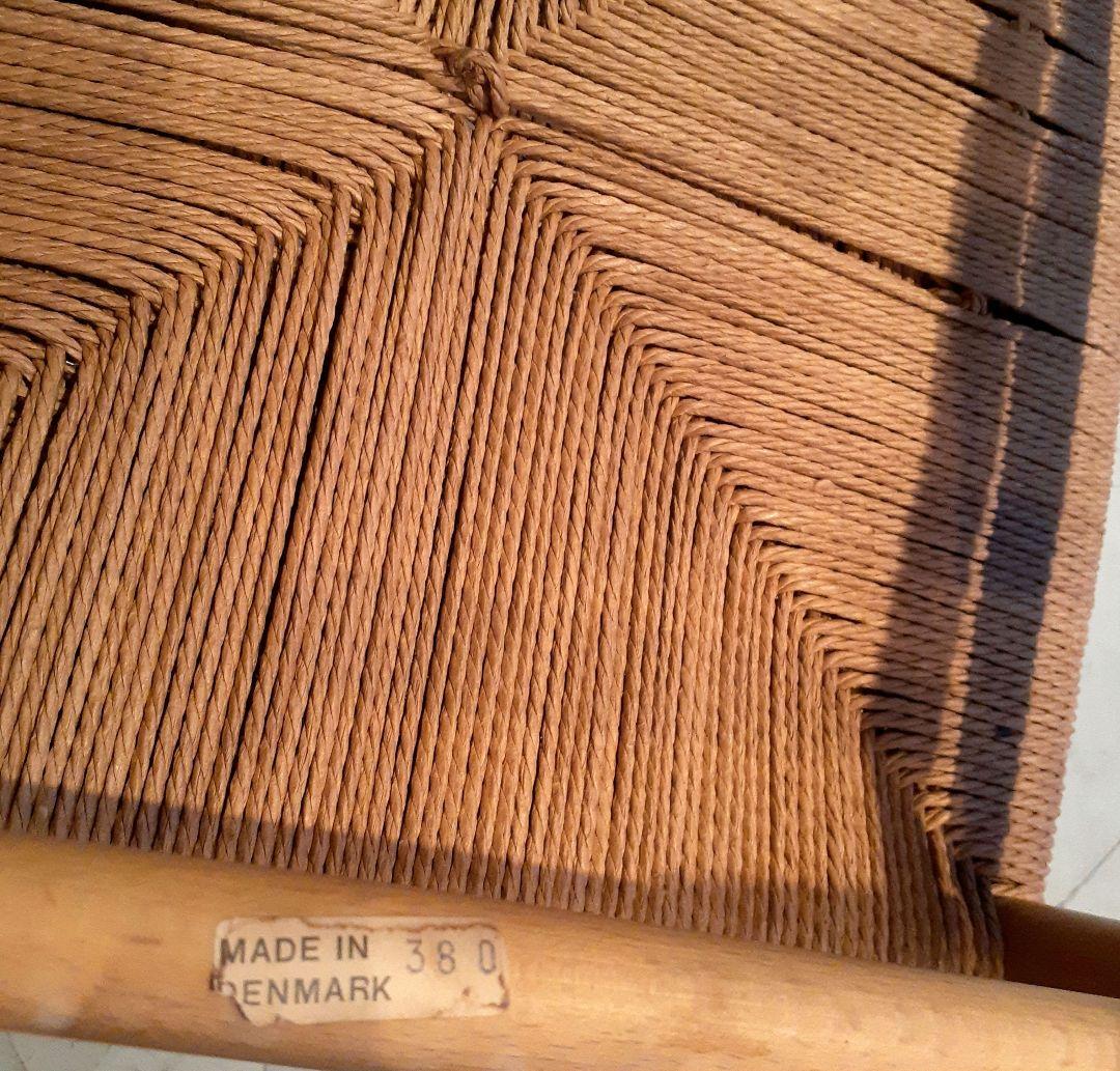 デンマーク製　ペーパーコード　ヴィンテージチェア