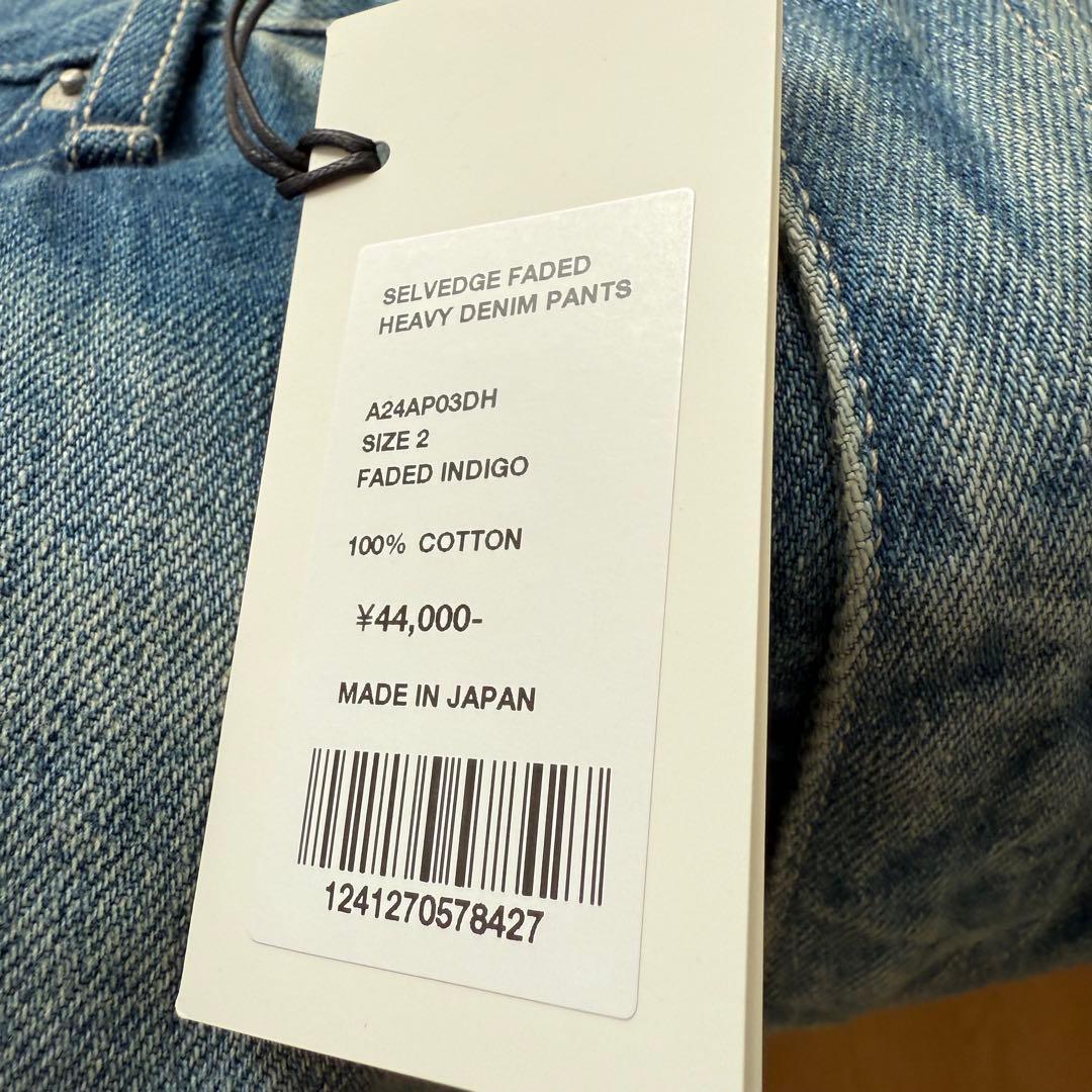 パンツ AURALEE SELVEDGE FADED DENIM PANTS 2