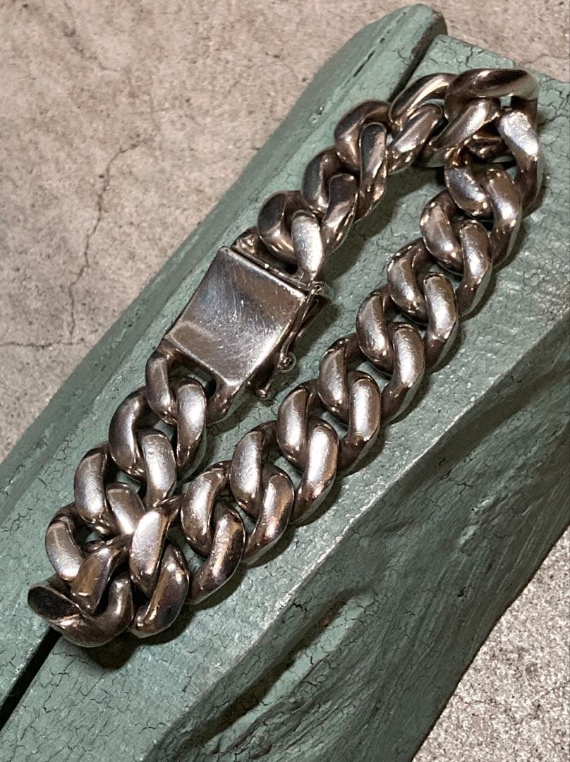 [6] Silver925 / 138g 極太 激重 ヴィンテージ 喜平ブレス