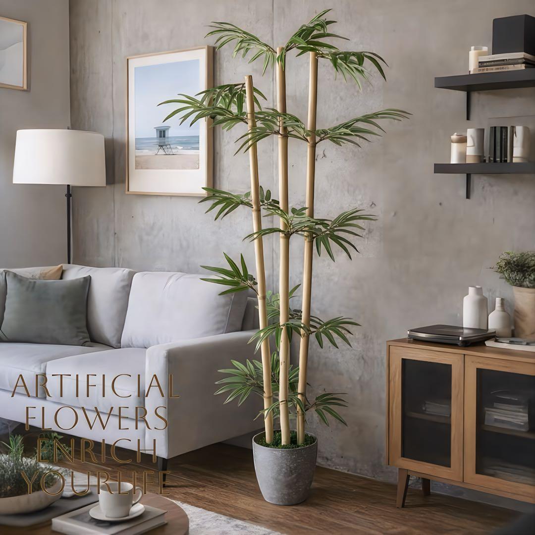 光触媒　人工観葉植物　ウォールグリーン　フェイクグリーン　青竹116