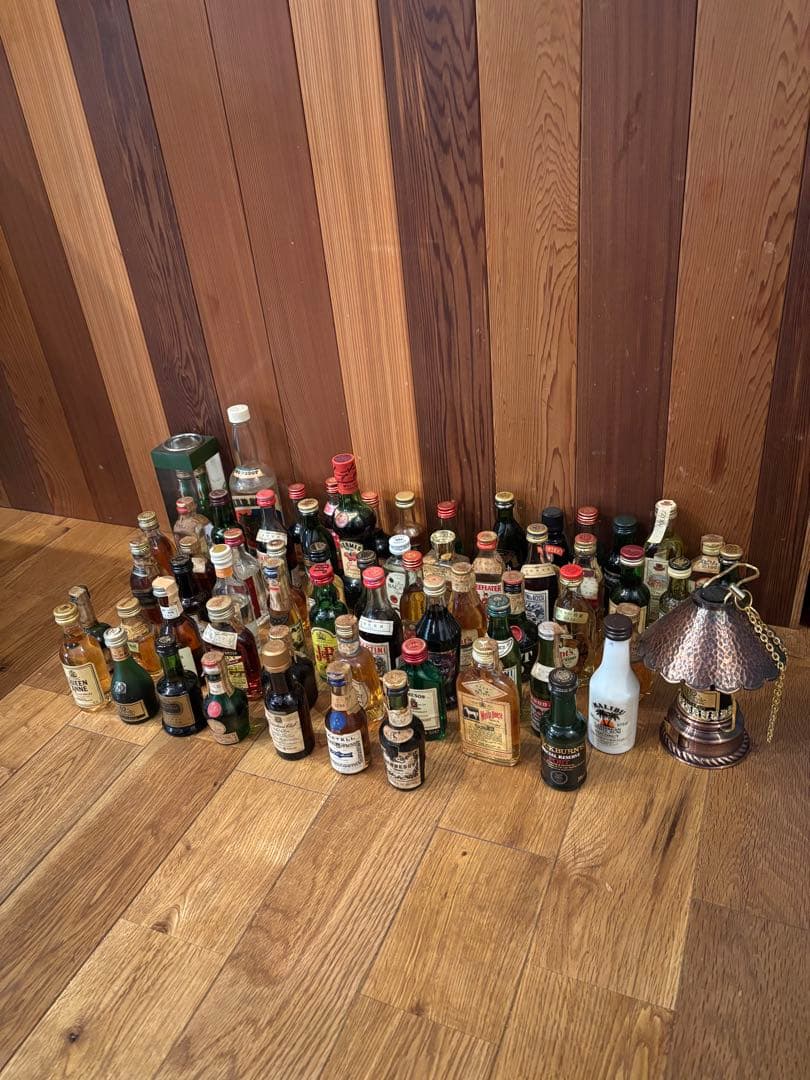 ミニボトル 古酒 洋酒　お酒　ウイスキー　ブランデー まとめ売り　64本　激安