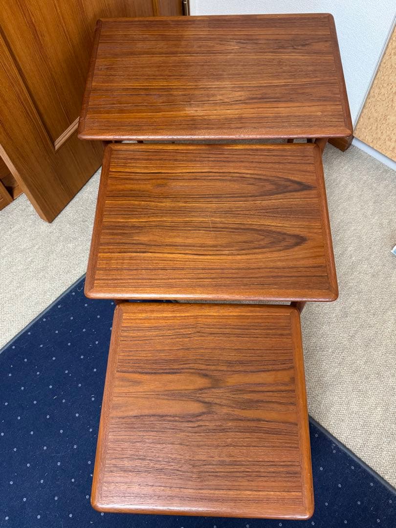 【Yさん専用】デンマーク　ヴィンテージ　木製ネストテーブル