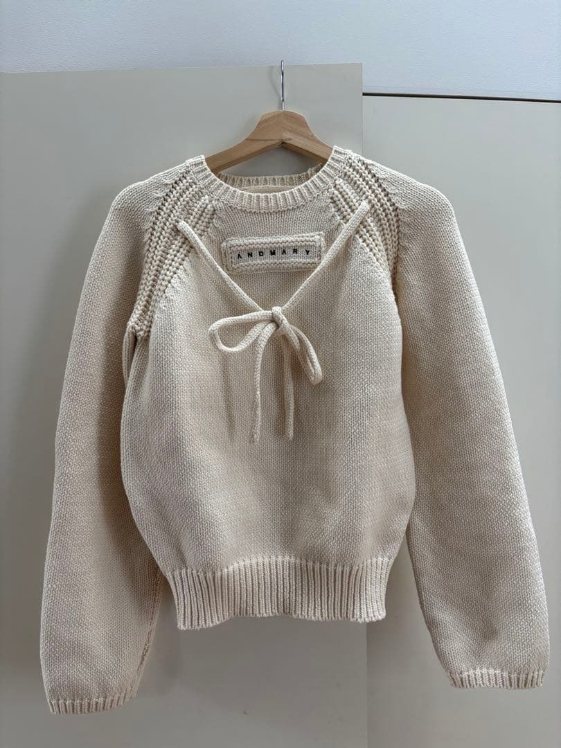 ANDMARY Casey knit アイボリー