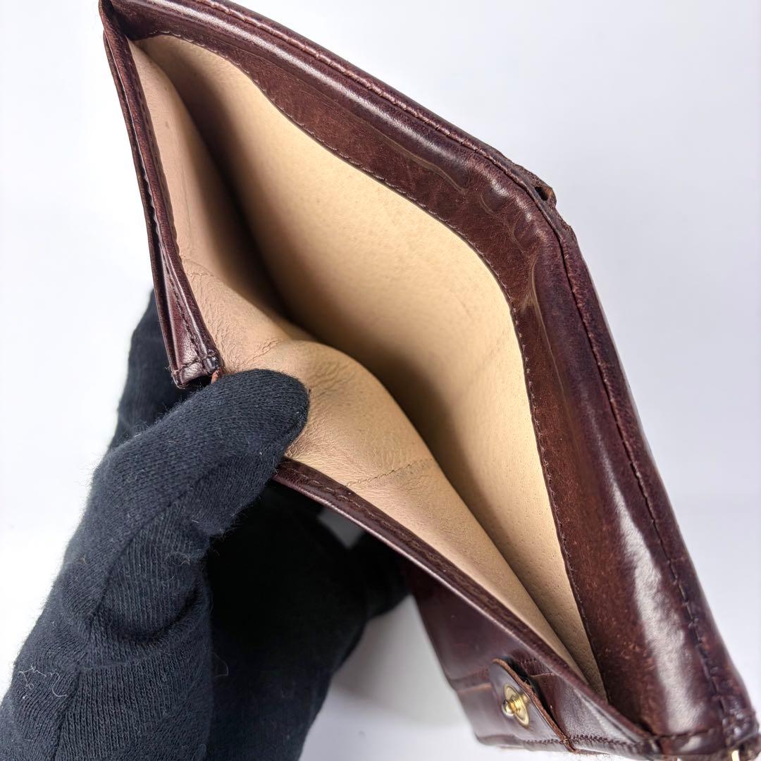 こまつな PORTERSOAK 二つ折りオールレザー コンパクトウォレット