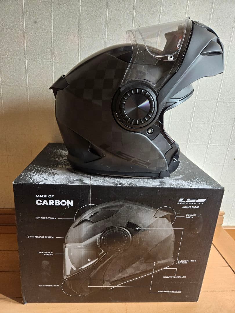 LS2 VORTEX カーボン システムヘルメット XLサイズ Mサイズ相当