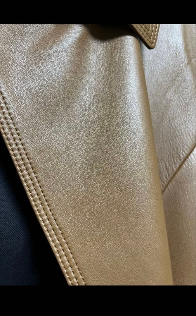 ◯専用◯良品アクアスキュータム羊革ラムレザーコート15号大きいサイズ