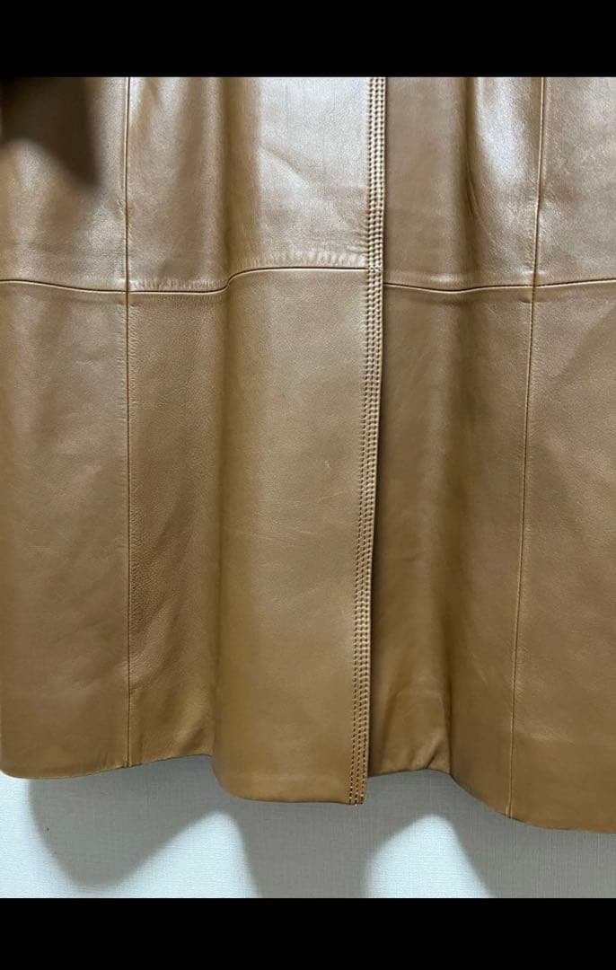 ◯専用◯良品アクアスキュータム羊革ラムレザーコート15号大きいサイズ