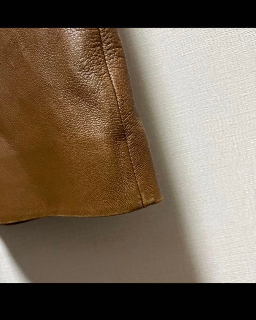 ◯専用◯良品アクアスキュータム羊革ラムレザーコート15号大きいサイズ