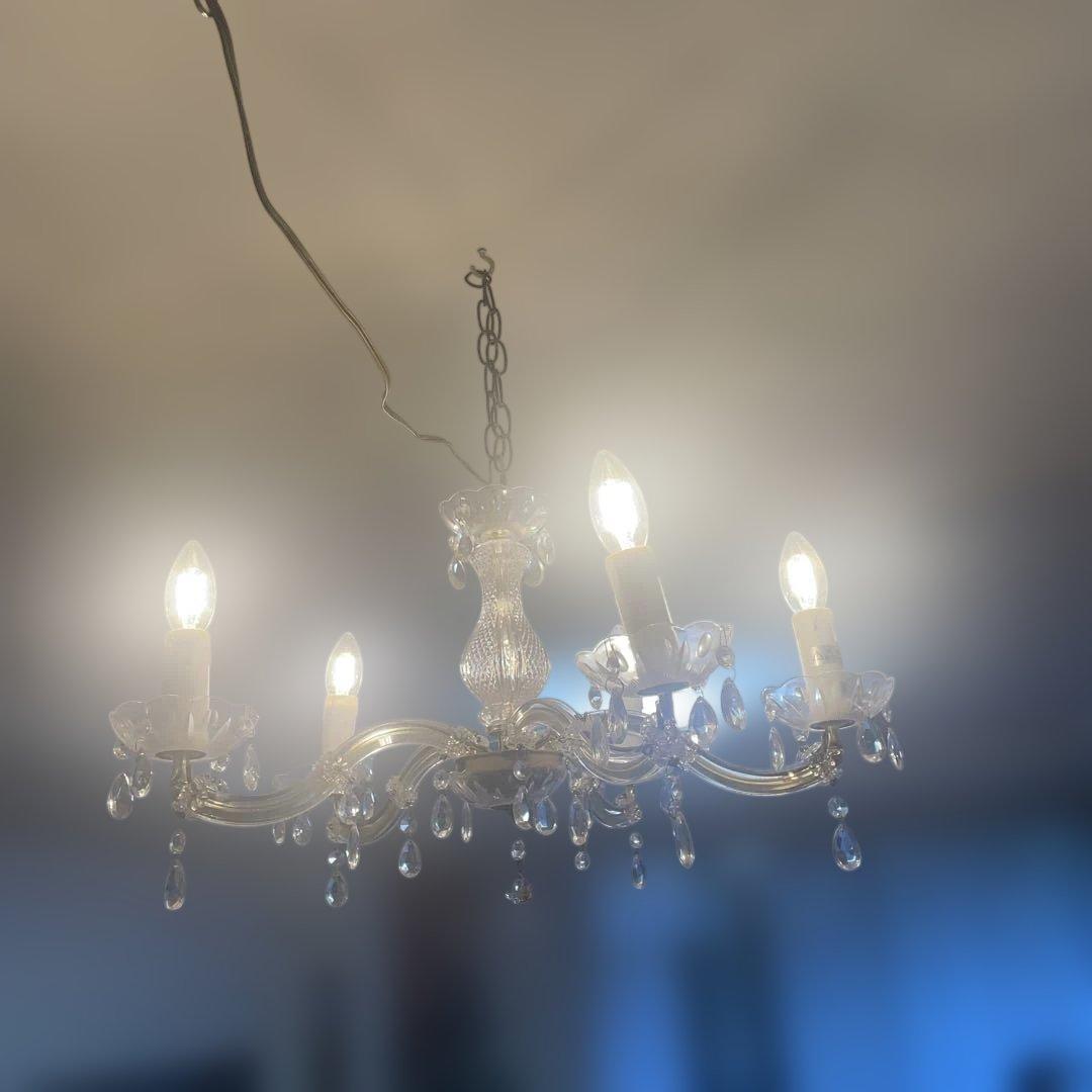 クリスタルシャンデリア 5灯