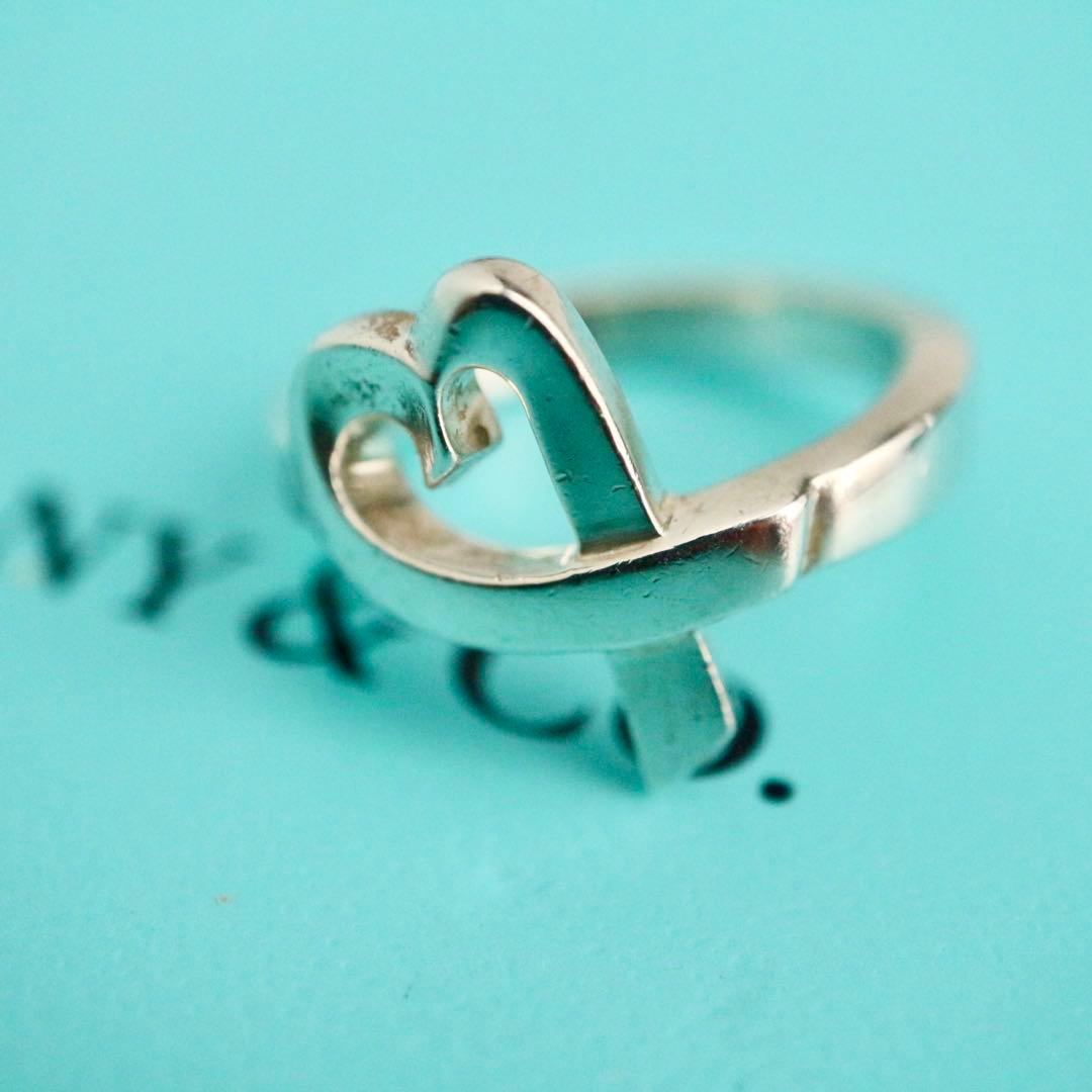 箱袋有り✨美品✨11号ティファニー ラビングハートリングシルバー 925