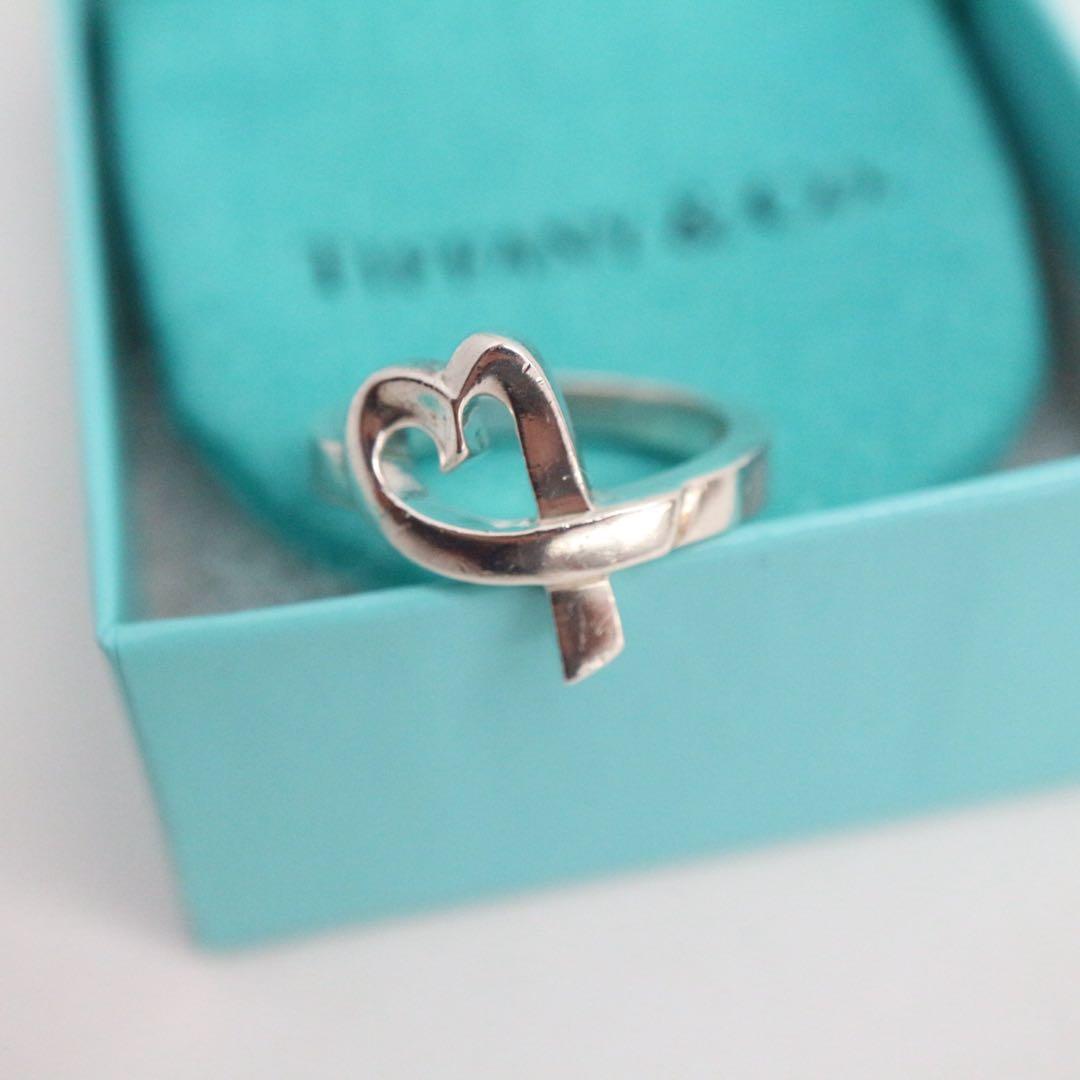 箱袋有り✨美品✨11号ティファニー ラビングハートリングシルバー 925