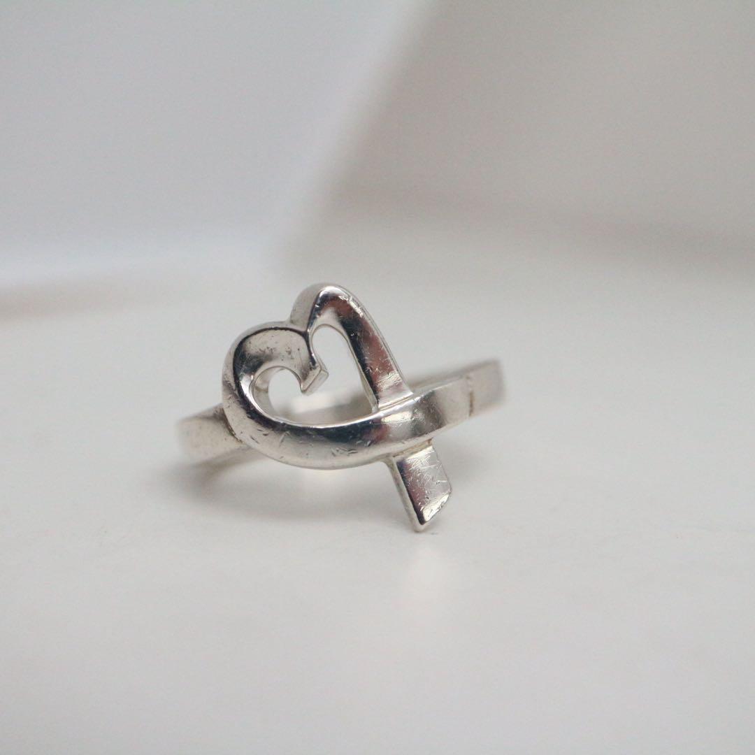 箱袋有り✨美品✨11号ティファニー ラビングハートリングシルバー 925