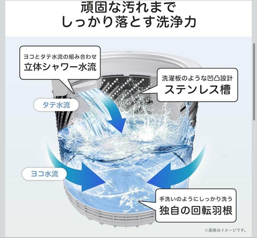 Hisense ハイセンス 洗濯機 6kg 全自動 スリム 幅50cm ブラック