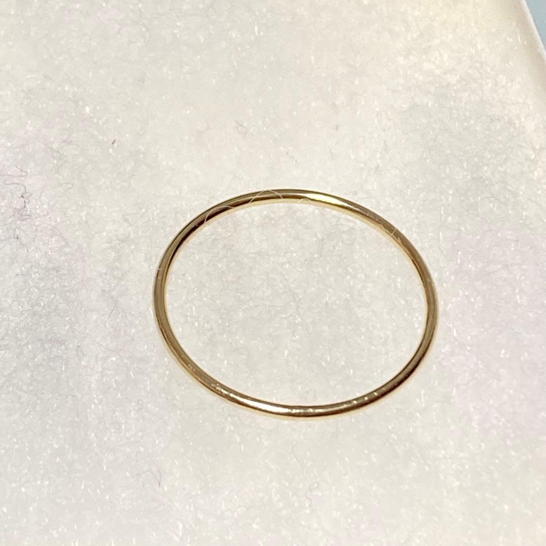 【grâce grace】K10 スキニーリング 11号｜華奢 重ね付け◎ 上品